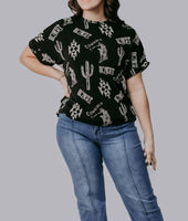 Glam it up Western Loose Fit Top