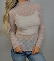 Bow Mesh Top