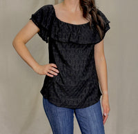 Abby Black Blouse