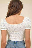 Floral Knit Crop Top