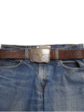 Western Long Horn Buckle Belt