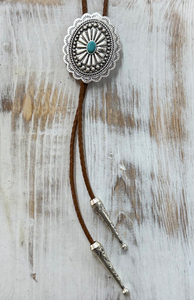 Concho Bolo Necklace