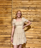 Square Tiered Mini Dress