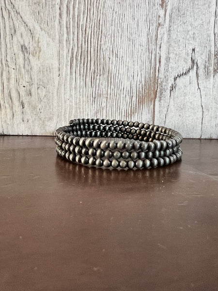 4mm Polish Navajo Bead Wrap Bracelet