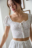 Floral Knit Crop Top
