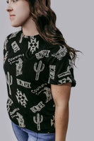 Glam it up Western Loose Fit Top