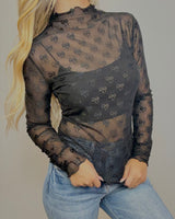 Bow Mesh Top