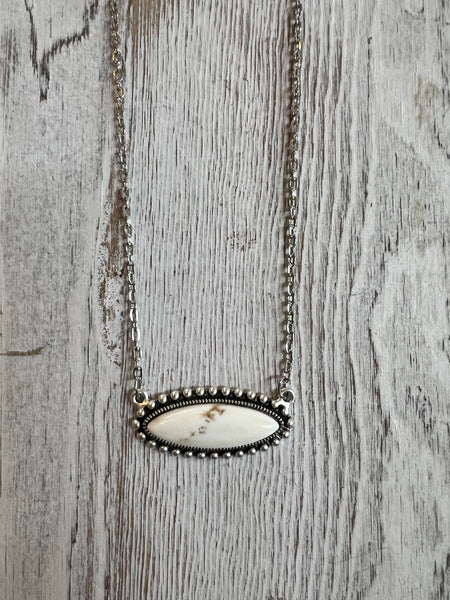 Oval Bar Necklace