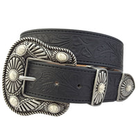 Western Floral Tooled Belt