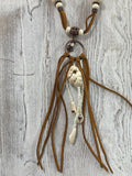 Beaded Leather Necklace