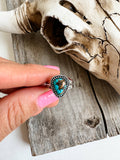 Western Teardrop Stone Adjustable Ring 