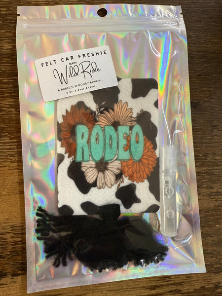 Rodeo Cow Print Car Freshener