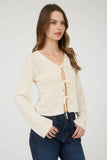 Multi Tie Front Long Sleeve Cardigan