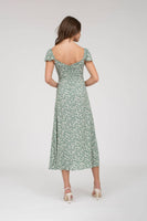 Floral V Neck Dress