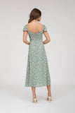 Floral V Neck Dress