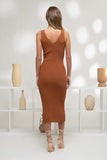 Sleeveless Sweater Knit Midi Dress