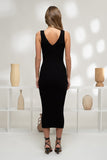 Sleeveless Sweater Knit Midi Dress
