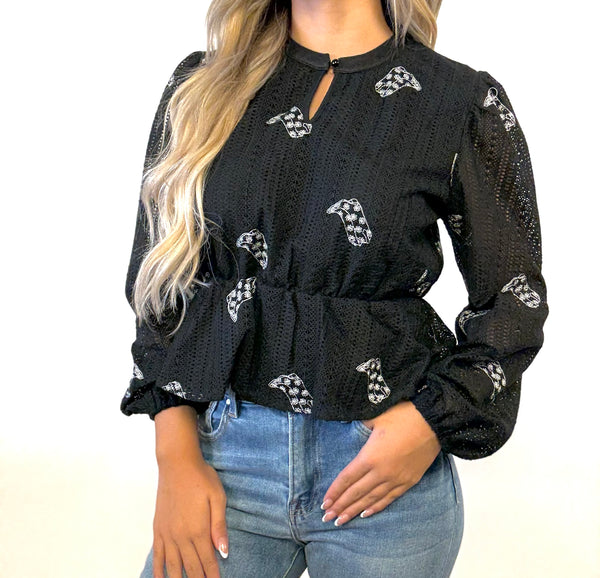 Boot Scootin' Crochet Blouse