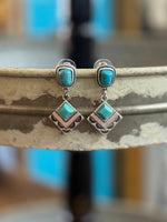 Turquoise Post Earrings