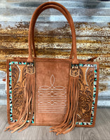 Large Tooled Tote