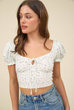 Floral Knit Crop Top