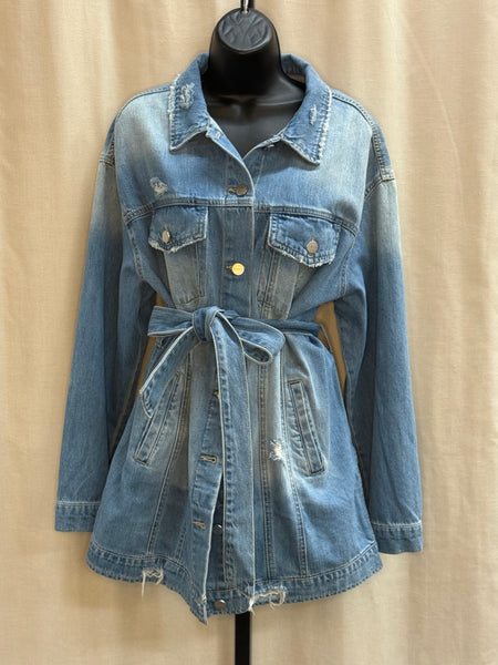 Belted Jean Jacket/Dress