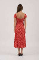 Floral V Neck Dress