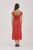 Floral V Neck Dress