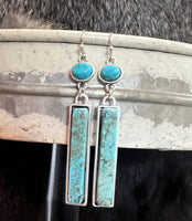 Bar Turquoise Earrings