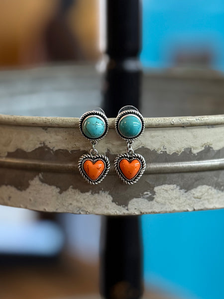 9mm Heart Coated Stone