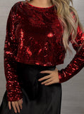 Sequin Crop Top