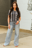 Vintage Stone Wash High Rise Wide Leg Jeans
