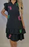 Sequence Ruffle Dress