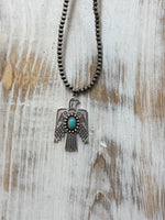 15" Navajo Thunderbird Necklace