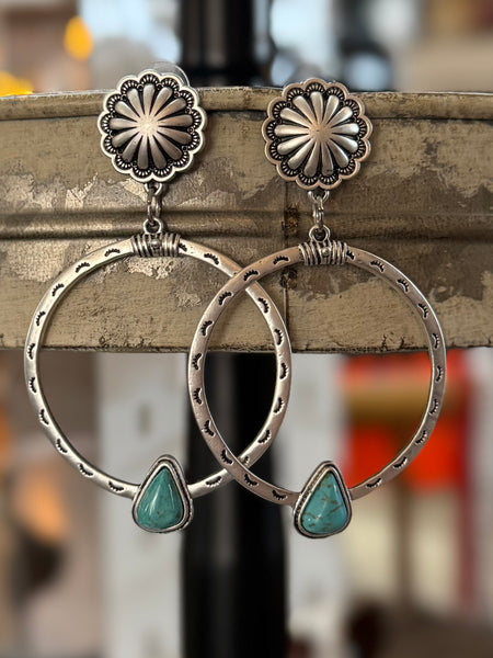 Concho Bohemian Post Earrings