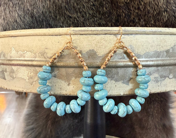 Turquoise Teardrop Earring