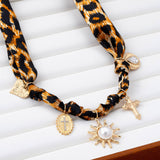 Charm Necklace- Leopard w/ Charms