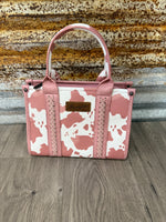 Cow Print Wrangler Tote