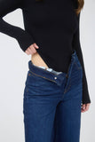 Round Neck Long Sleeve Sweater Bodysuit
