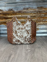 TR Cowhide Tooled Tote