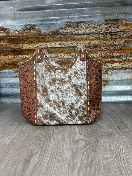 TR Cowhide Tooled Tote