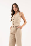 Halter V Neck Vest