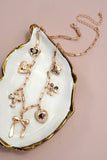 Charm Necklace- Floral, Bow, Cross, Heart