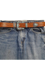 Western Floral Tooled Belt