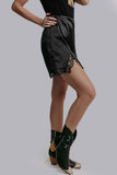 Satin Lace Skort