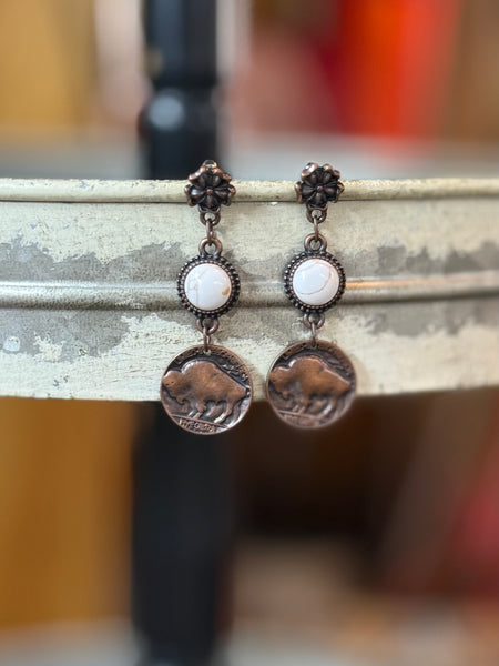 Buffalo Dangle Earrings