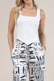 Solid  Square Neck Crop Top