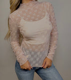 Bow Mesh Top