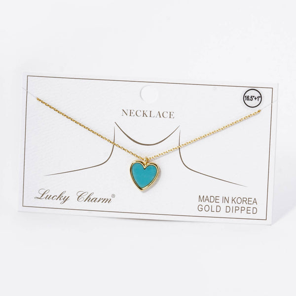 Gold Plated heart Pendant Necklace