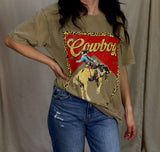 Leopard Cowboy Tee
